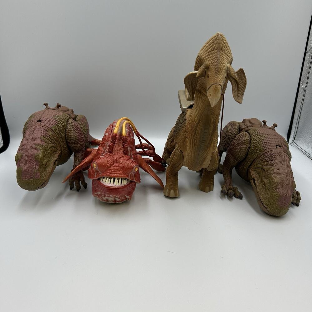 Vintage Kenner 1997 Star Wars Creatures Lot Action Figures Ronto Dewback Hasbro